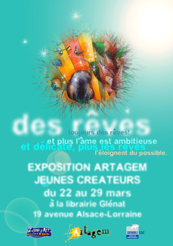 Exposition collective: Librairie Glénat – Grenoble du 14 au 21 Mars 2008