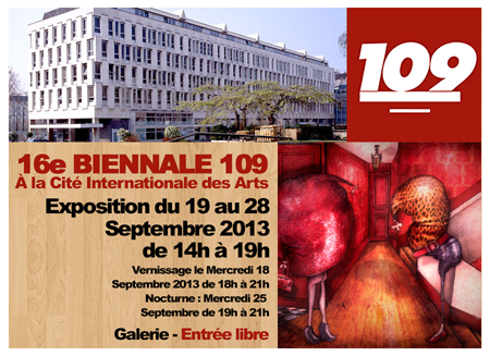 Exposition collective: Biennale 109 – Paris du 19 au 28 septembre 2013