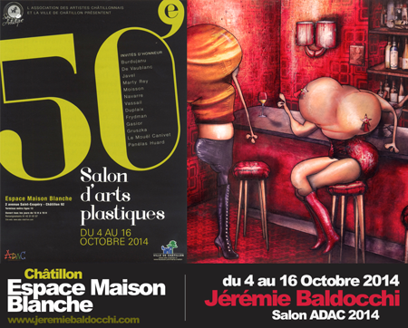 Exposition collective: Salon ADAC – Châtillon – France du 04 au 16 Octobre 2014