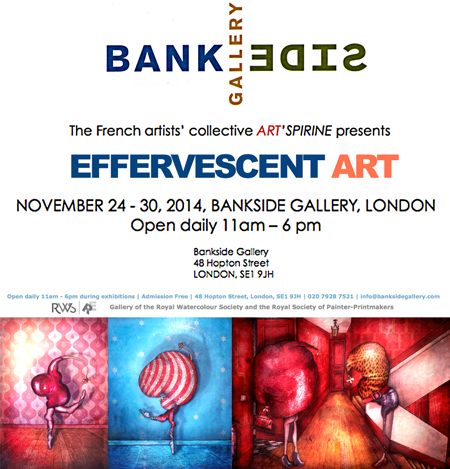 Exposition collective: Bankside Gallery – Londres – Angleterre du 24 au 30 Novembre 2014
