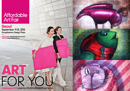 Exposition collective: Foire Affordable Art Fair – Seoul – Corée du Sud du 11 au 13 Septembre 2015