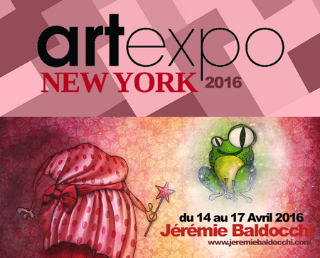 Exposition collective: Salon ArtExpo New-York – USA du 14 au 17 Avril 2016
