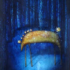 Peinture:Cheval de nuit 